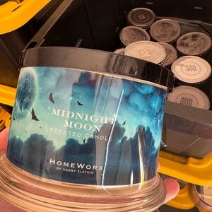 HomeWorx Midnight Moon Scented Candle - Blue